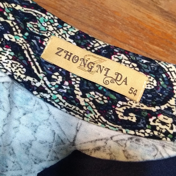 Zhong ni da / Zhongnida Size 54 1X Short Sleeve Pullover Shirt Mu… - Picture 3 of 10